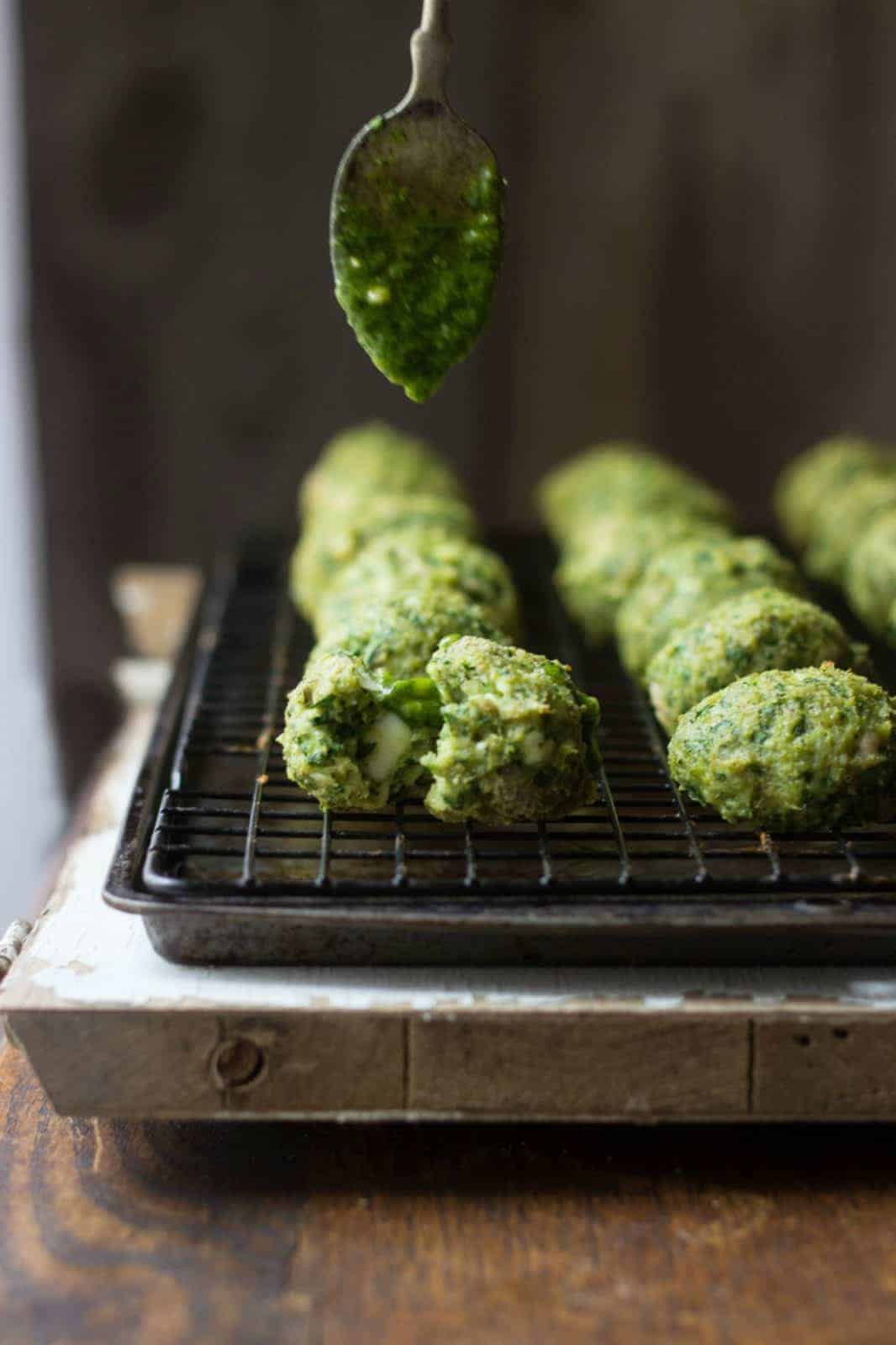 Chicken Spinach Meatballs