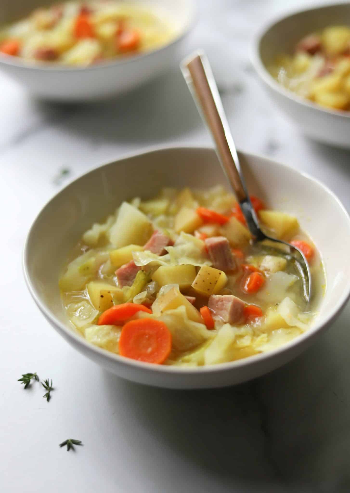 OldFashioned Ham and Cabbage Soup with Potatoes The Healthy Epicurean
