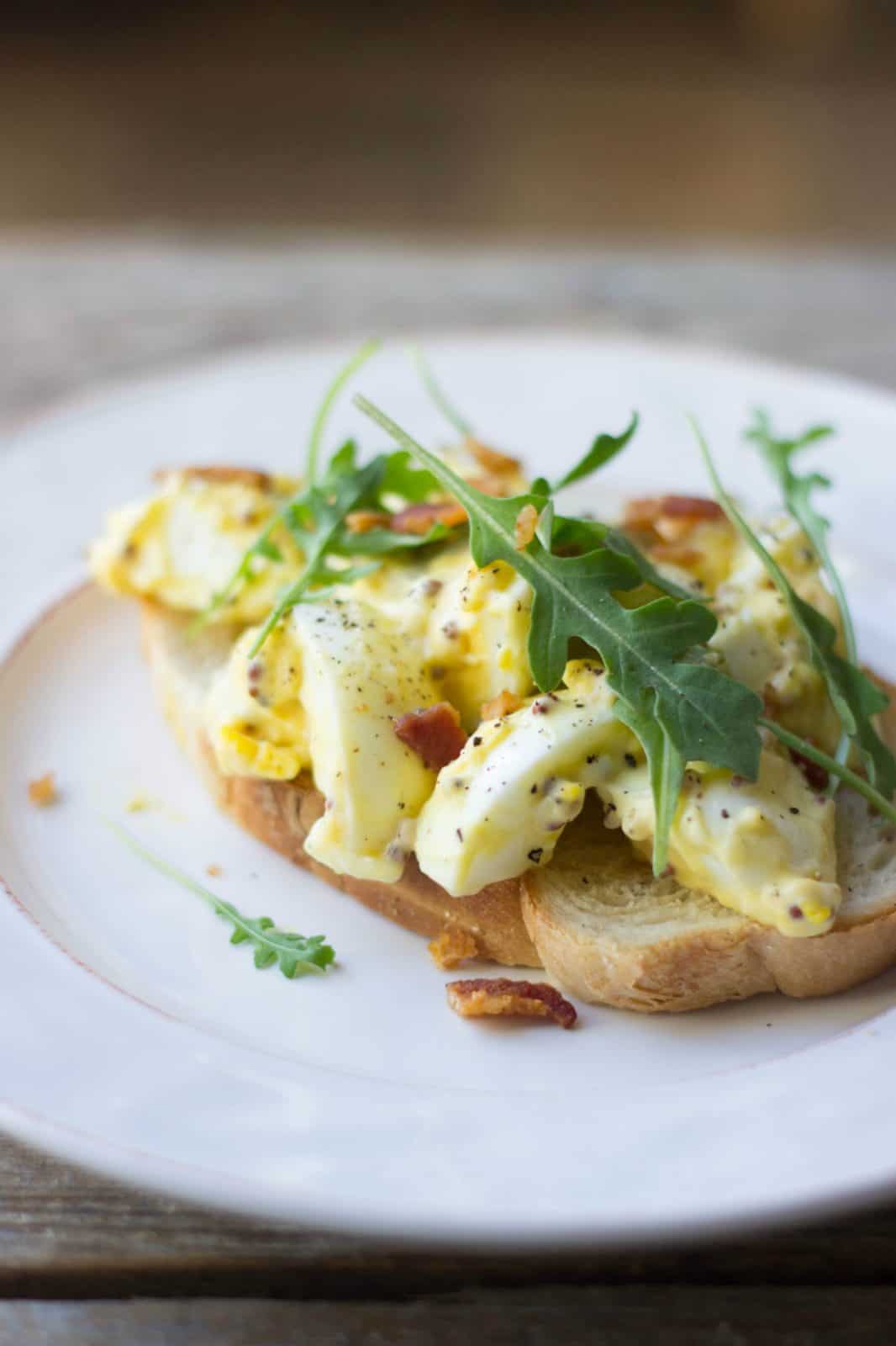 Grown-Up Egg Salad Sandwiches as one of the dozen healthy egg recipes. 