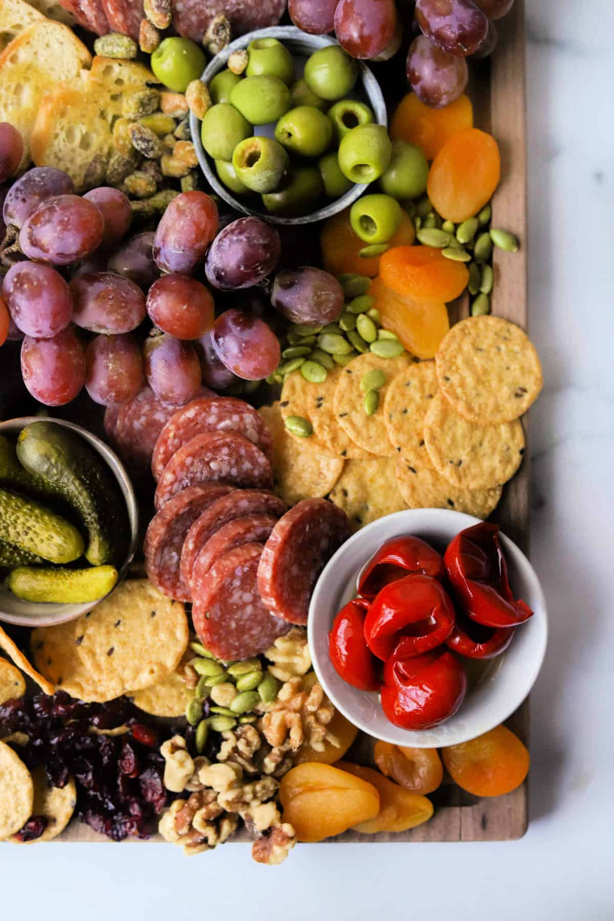 Easy, Simple, and Small Charcuterie Board - The Fit Peach