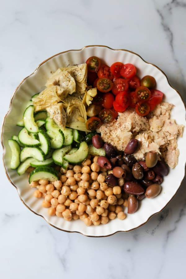 Mediterranean Chickpea Tuna Salad - The Healthy Epicurean