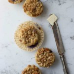 Almond Crunch Blueberry Muffins