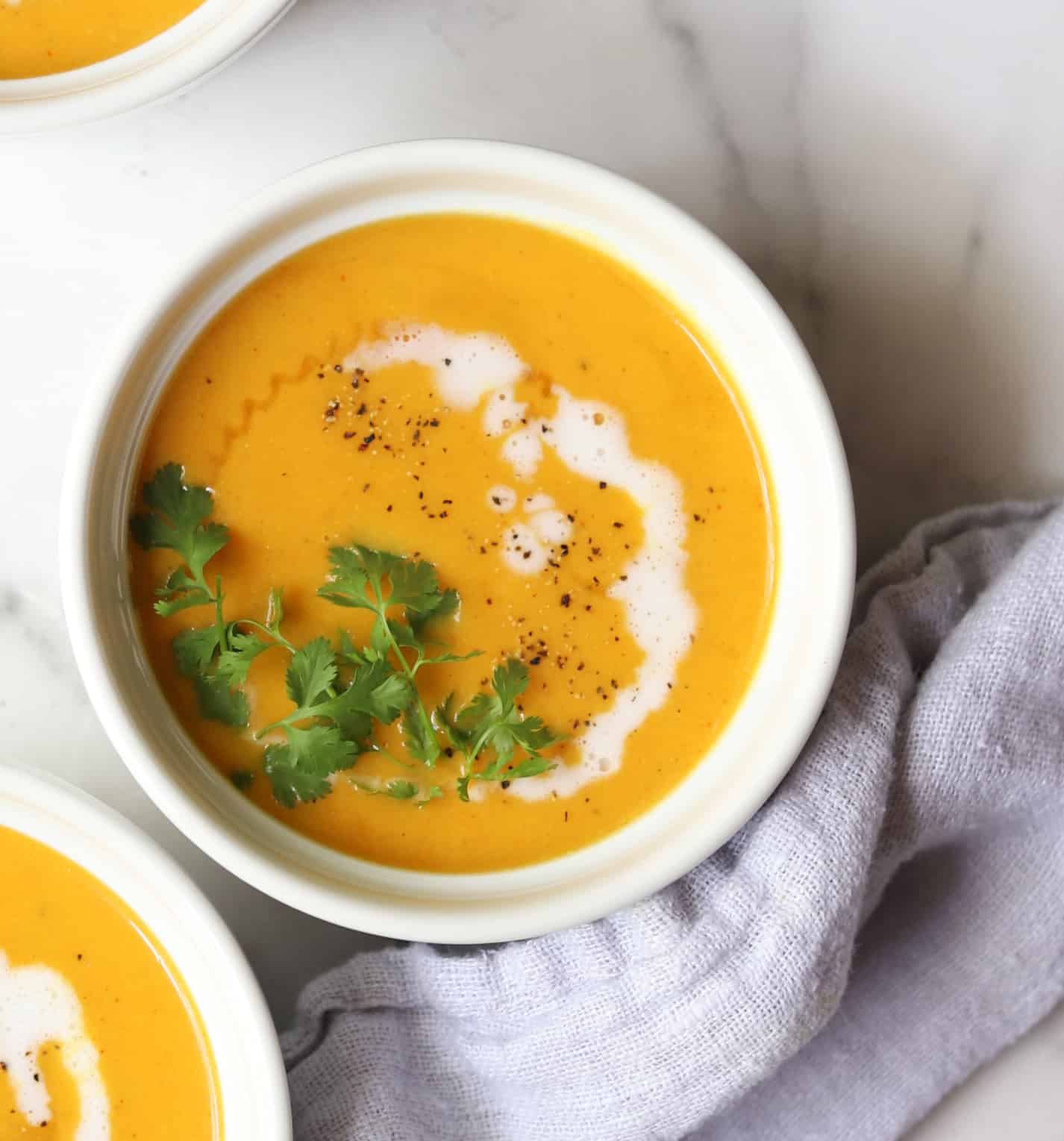 Curried Orange Cauliflower Soup