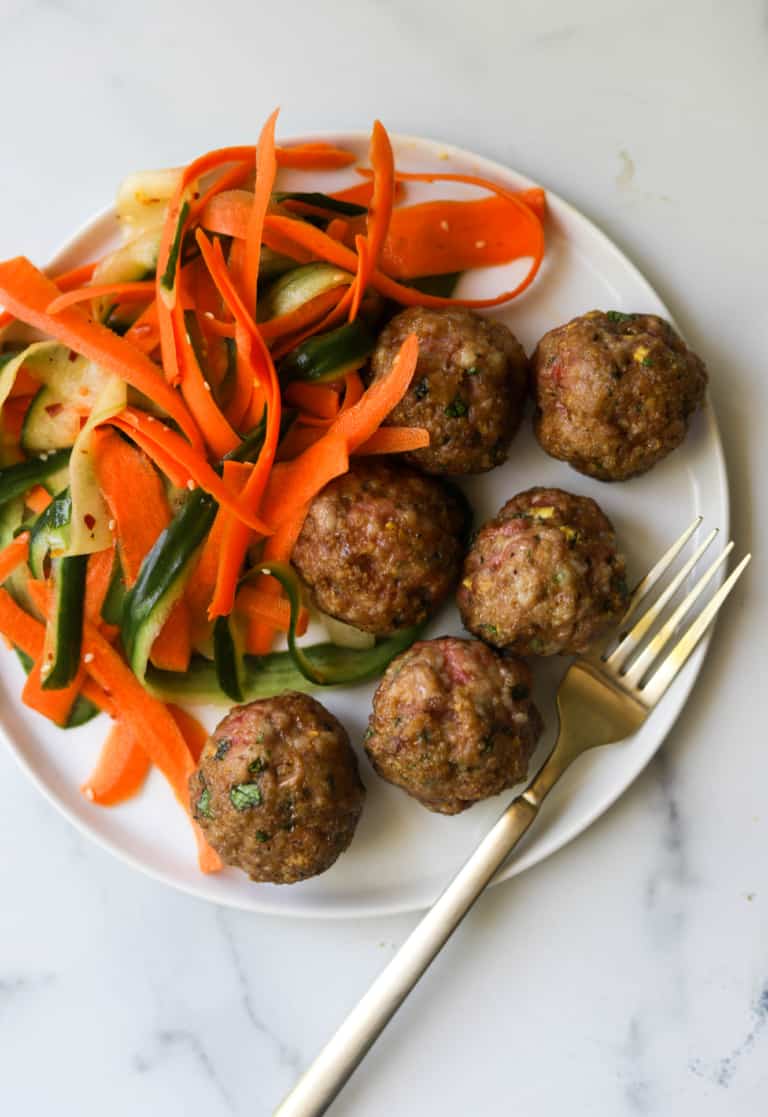 Sesame Ginger Pork Meatballs