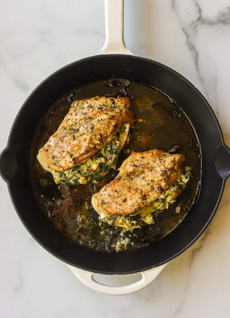 Spinach Artichoke Stuffed Chicken