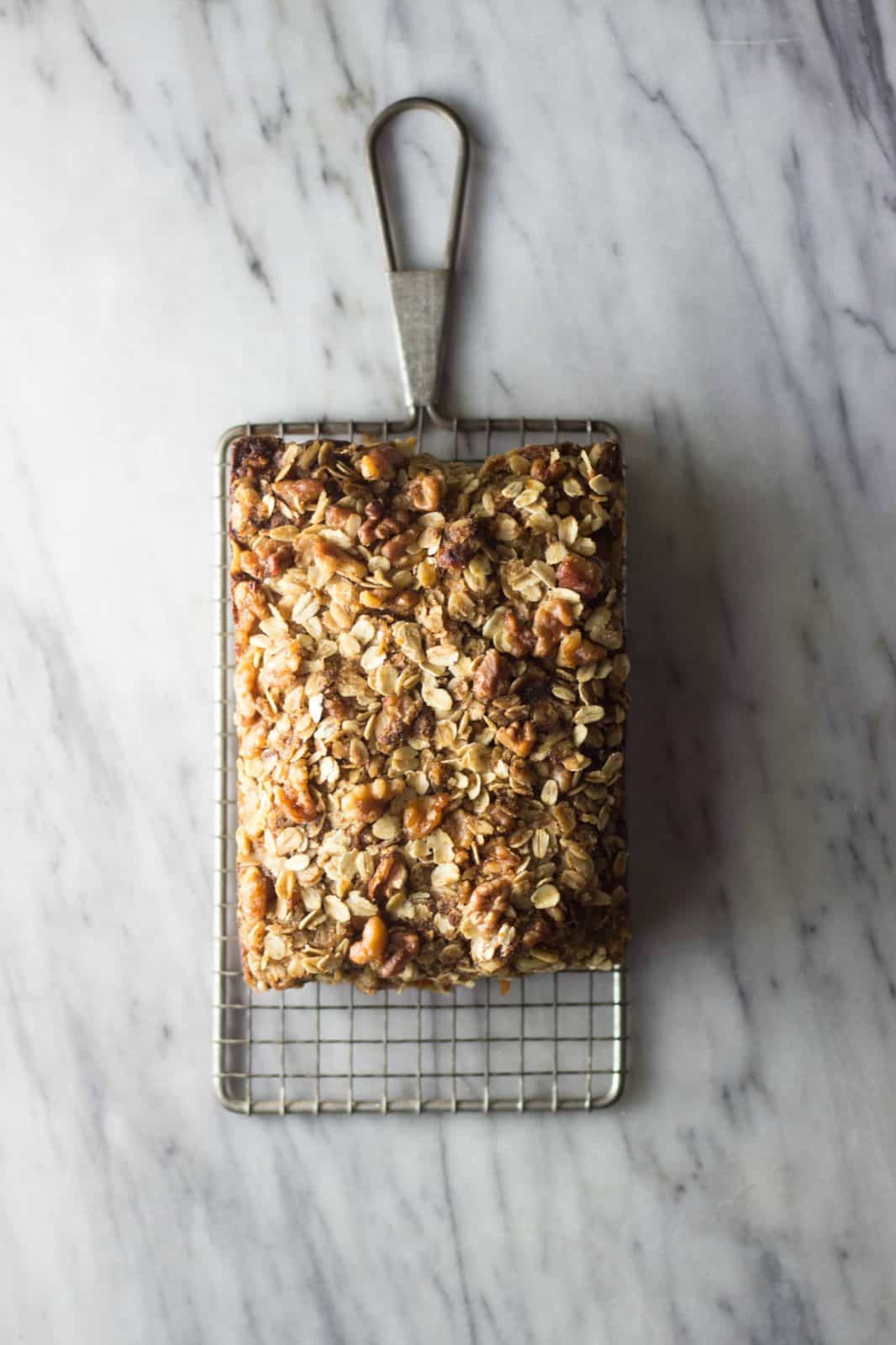 Carrot, Apple & Walnut Streusel Bread