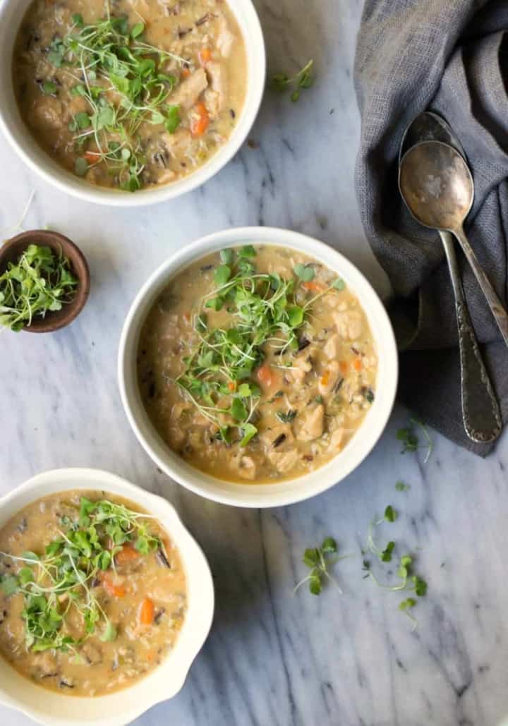 Creamy Chicken and Wild Rice Soup - The Healthy Epicurean