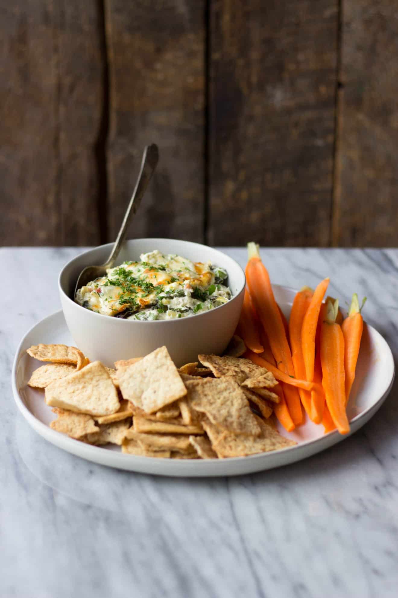 Cheesy Bacon Spinach Dip with Artichokes The Healthy Epicurean