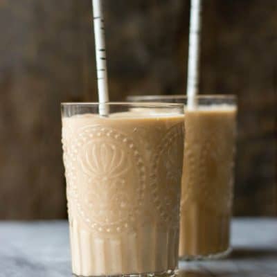 Morning Glory Smoothie in glasses.