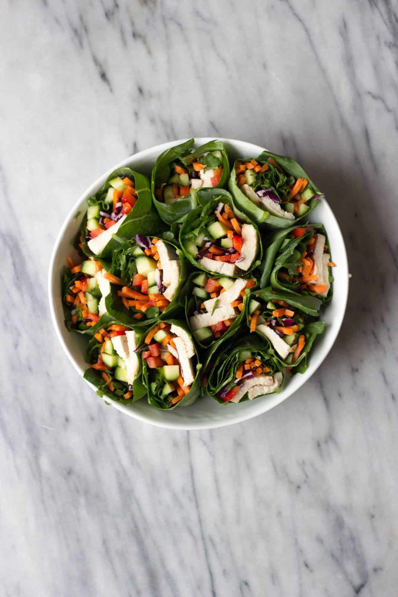 Vegan Collard Green Wraps - The Healthy Epicurean