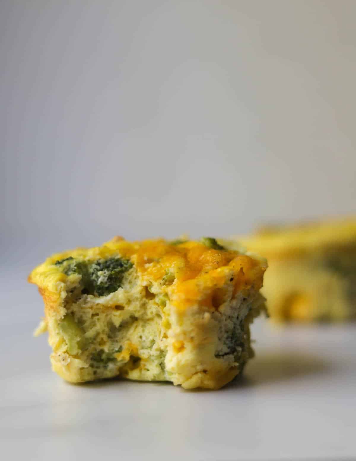 Mini Broccoli and Cheese Egg Muffins