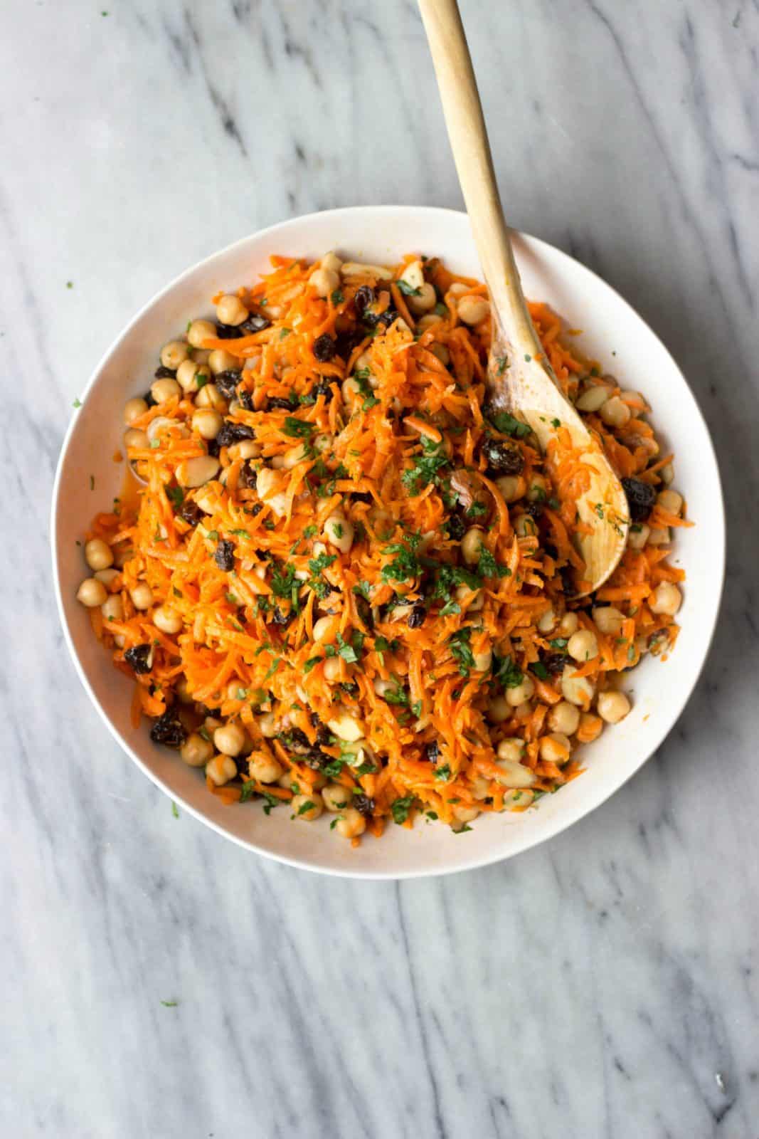 Carrot, Chickpea and Raisin Salad - The Healthy Epicurean