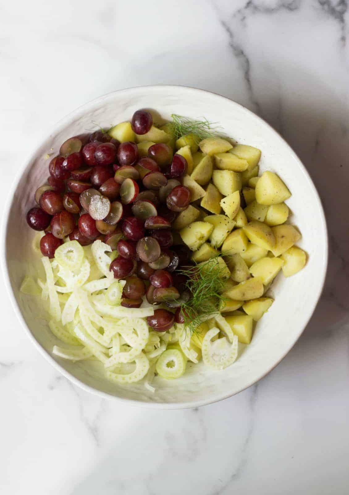 Fennel & Grape Potato Salad