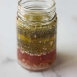 Italian Salad Dressing in a jar