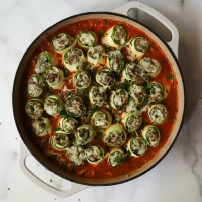 Ricotta & Beef Zucchini Roll-Ups