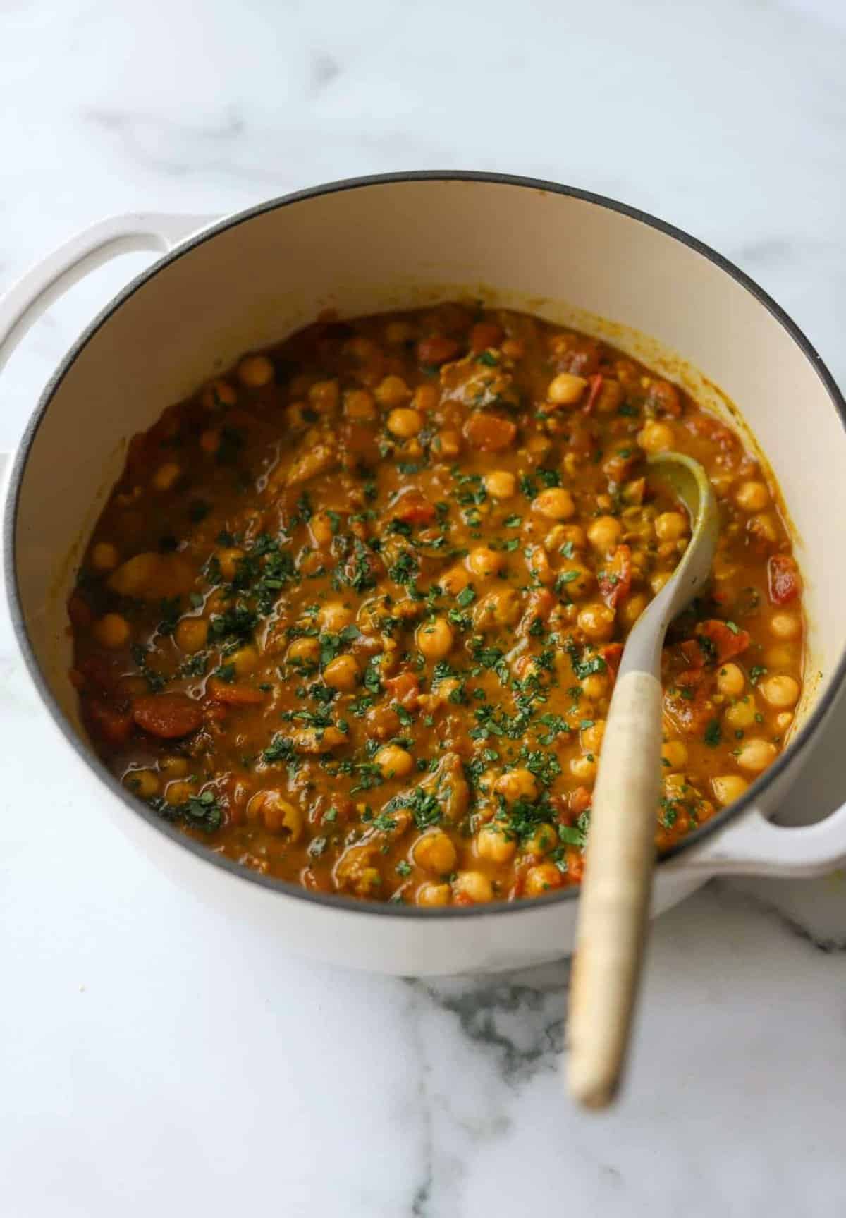 Chickpea and 2024 spinach curry