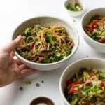 Asian-Style Beef & Veggie Noodle Bowls