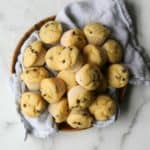 Mini muffins in a basket