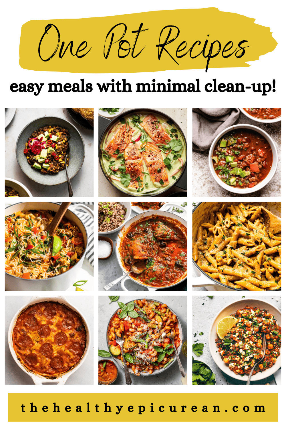 75+ Healthy One Pot Meals - The Healthy Epicurean
