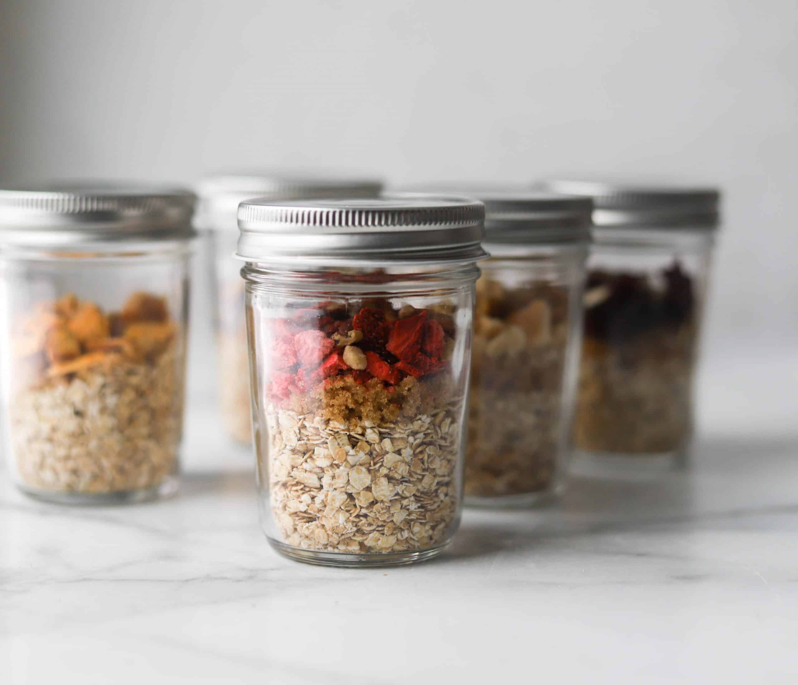 Make Ahead Instant Oat Jars