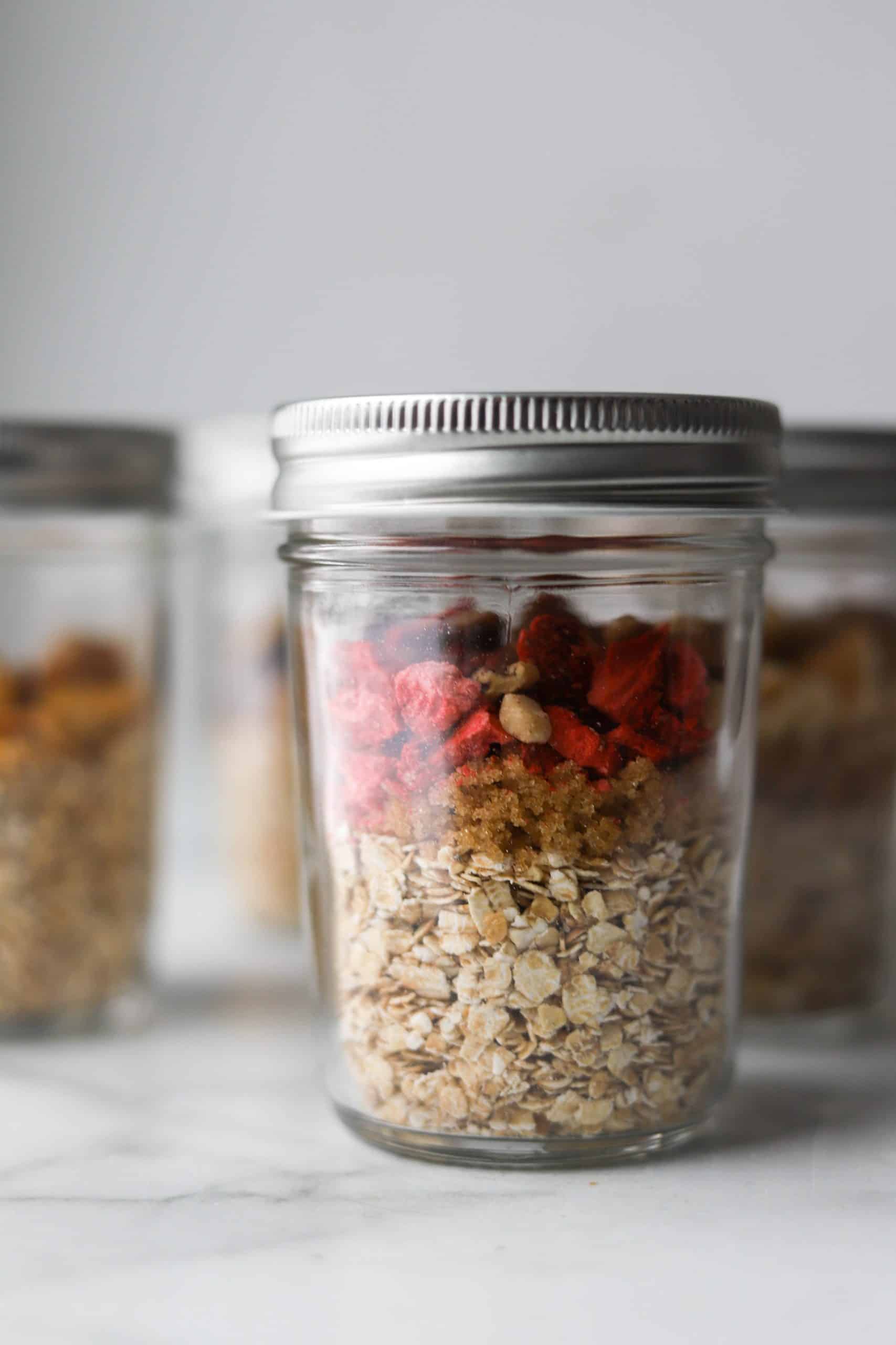 Make Ahead Instant Oat Jars