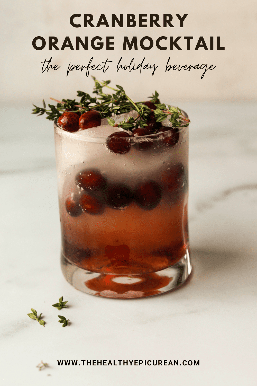 Cranberry Orange Mocktail The Healthy Epicurean