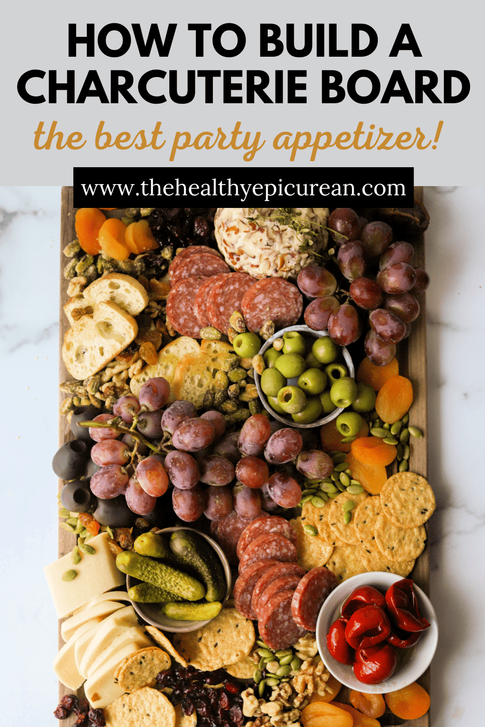 Simple Charcuterie Board - The Healthy Epicurean