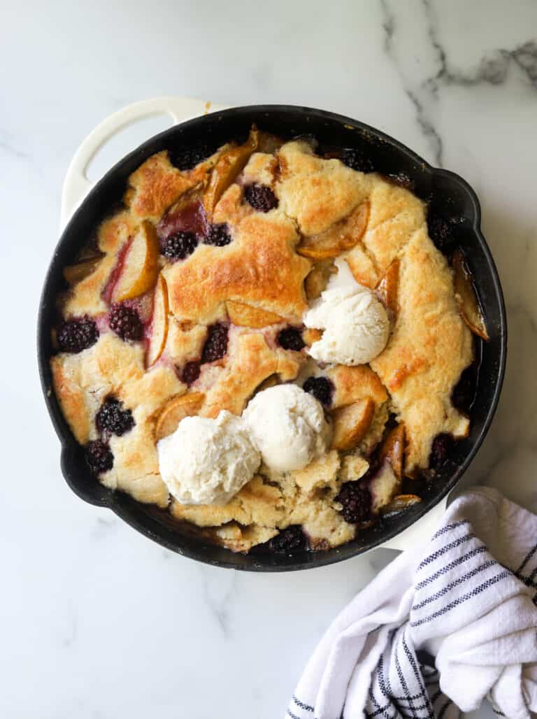 Blackberry Pear Cobbler