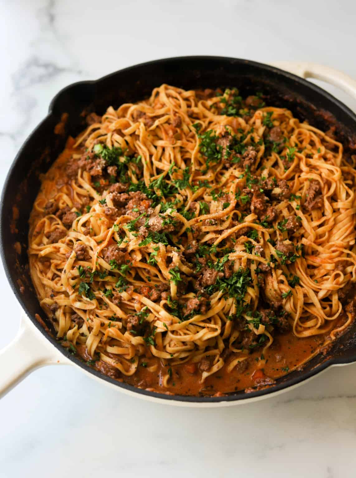 Linguine Bolognese The Healthy Epicurean