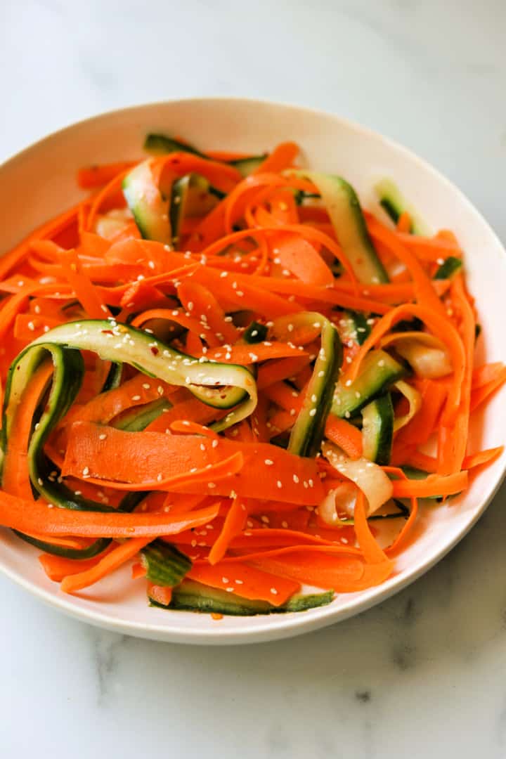 Shaved Carrot and Cucumber Salad - The Healthy Epicurean