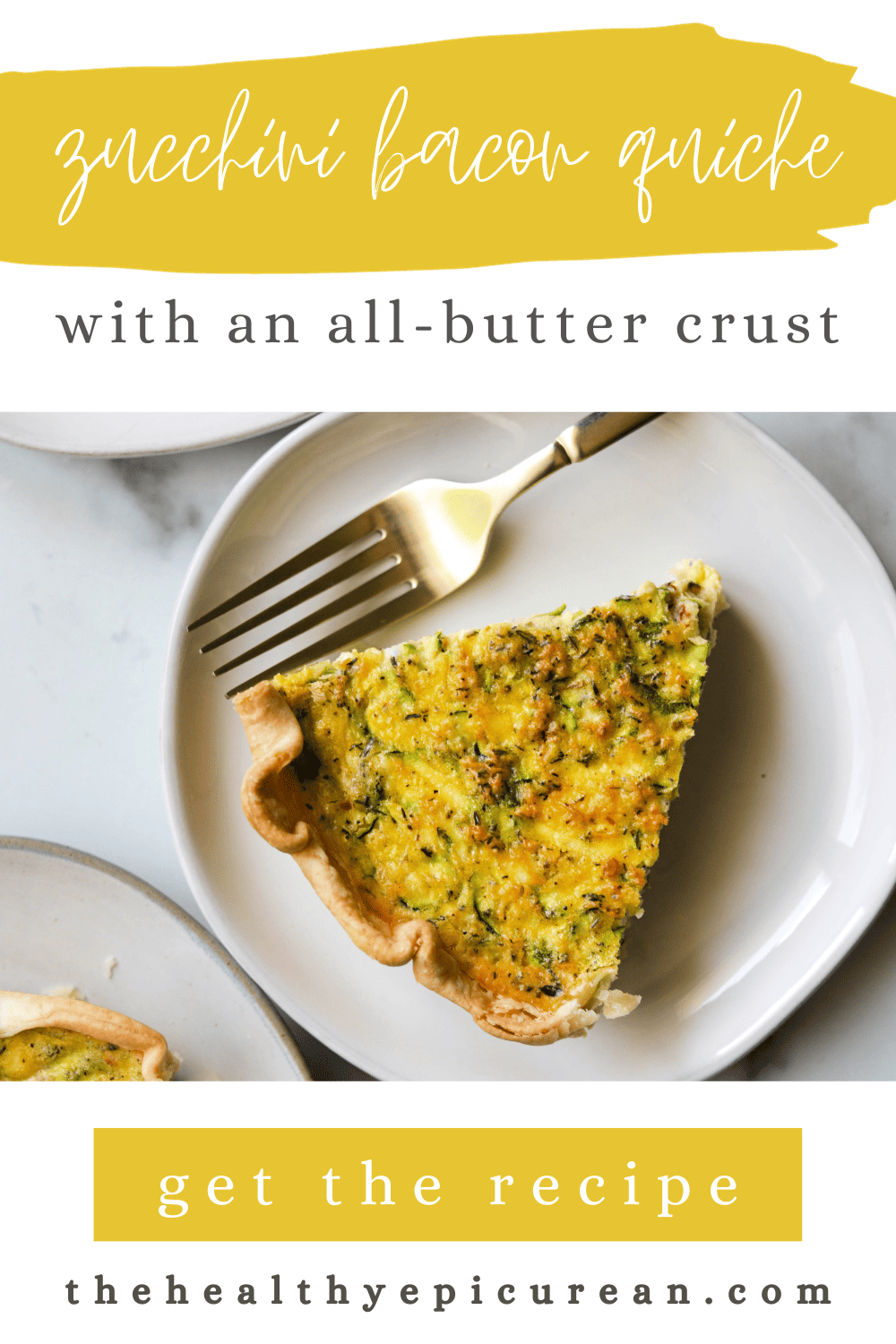 Zucchini and Bacon Quiche The Healthy Epicurean