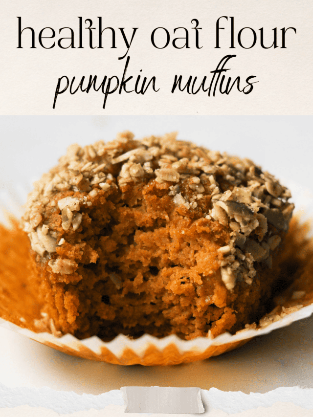 Oat Flour Pumpkin Muffins