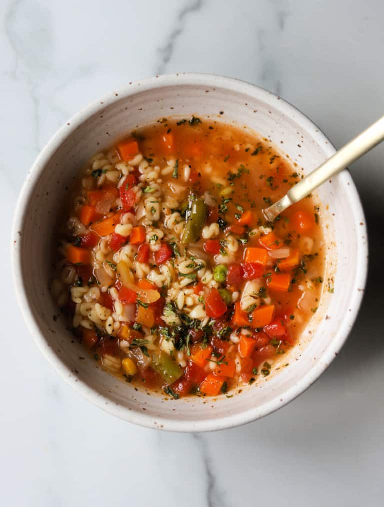 Alphabet Vegetable Soup