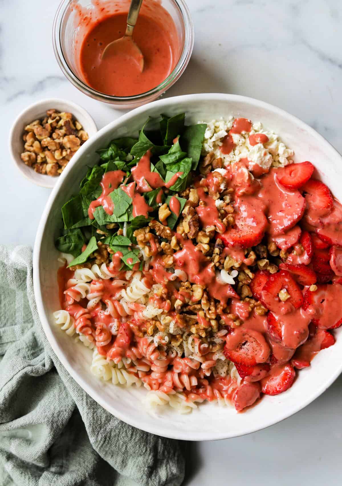 Strawberry Balsamic Pasta Salad